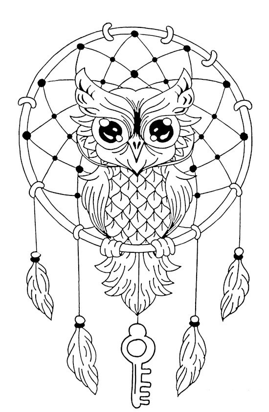 ideias de desenho filtro dos sonhos coruja para iniciantes