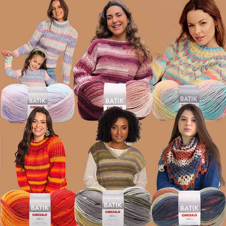 ideias de peças com fio batik