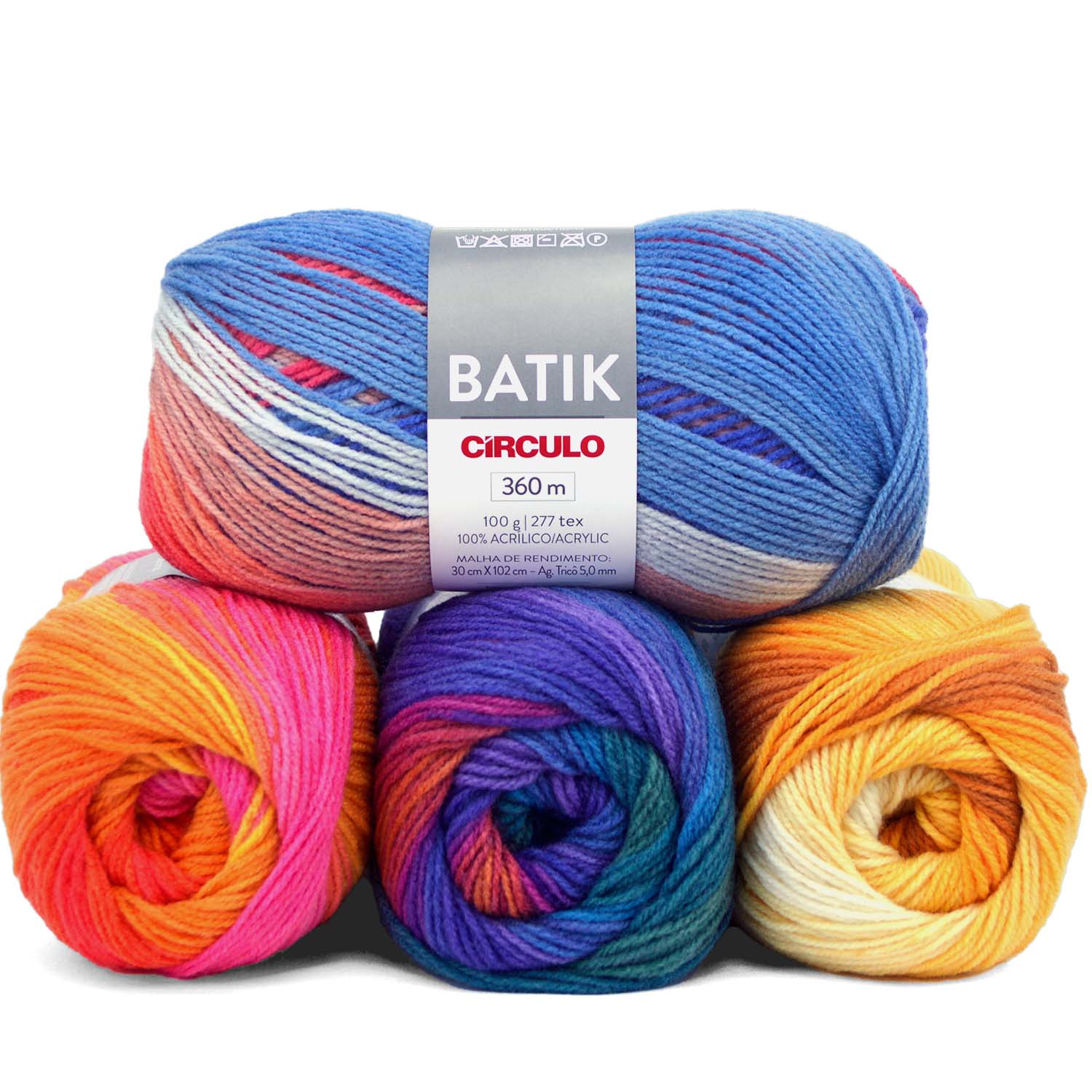 receita xale fio batik