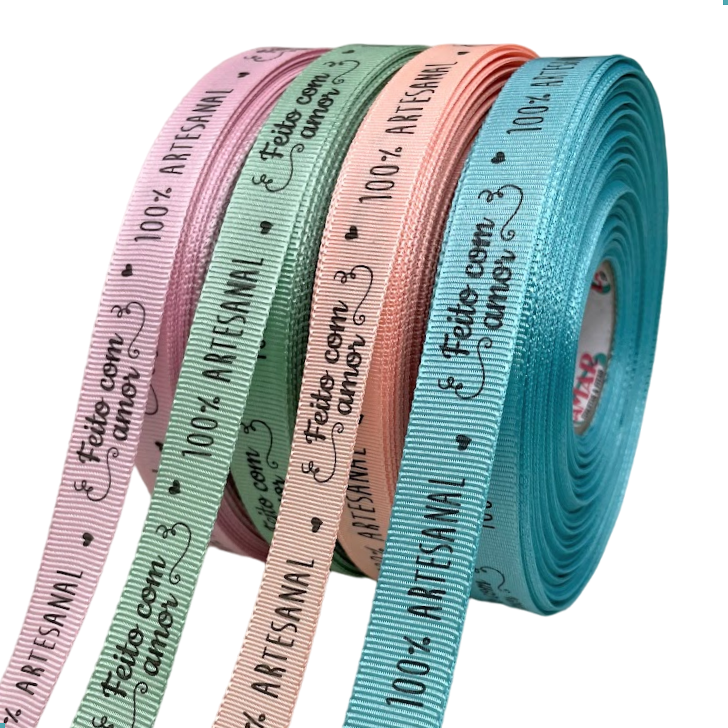 fita gorgurão decorada 38mm laço boutique