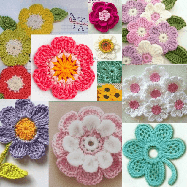 erros comuns ao ler gráficos de flores de crochê