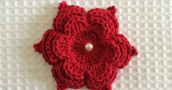 como fazer flor de crochê com gráfico para iniciantes