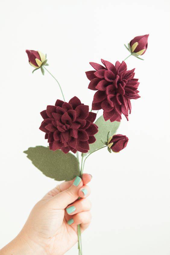 flor de tecido