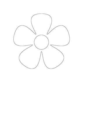 Molde de flor 4 pétalas