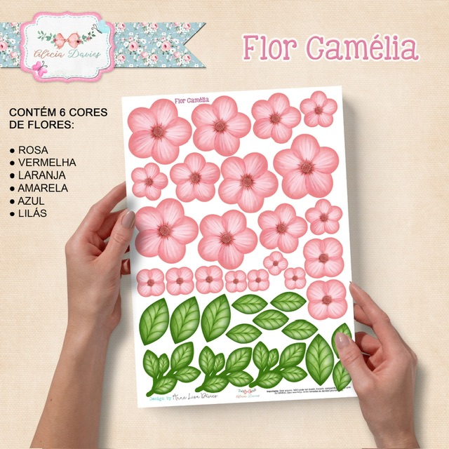 flores para lembrancinhas de imprimir