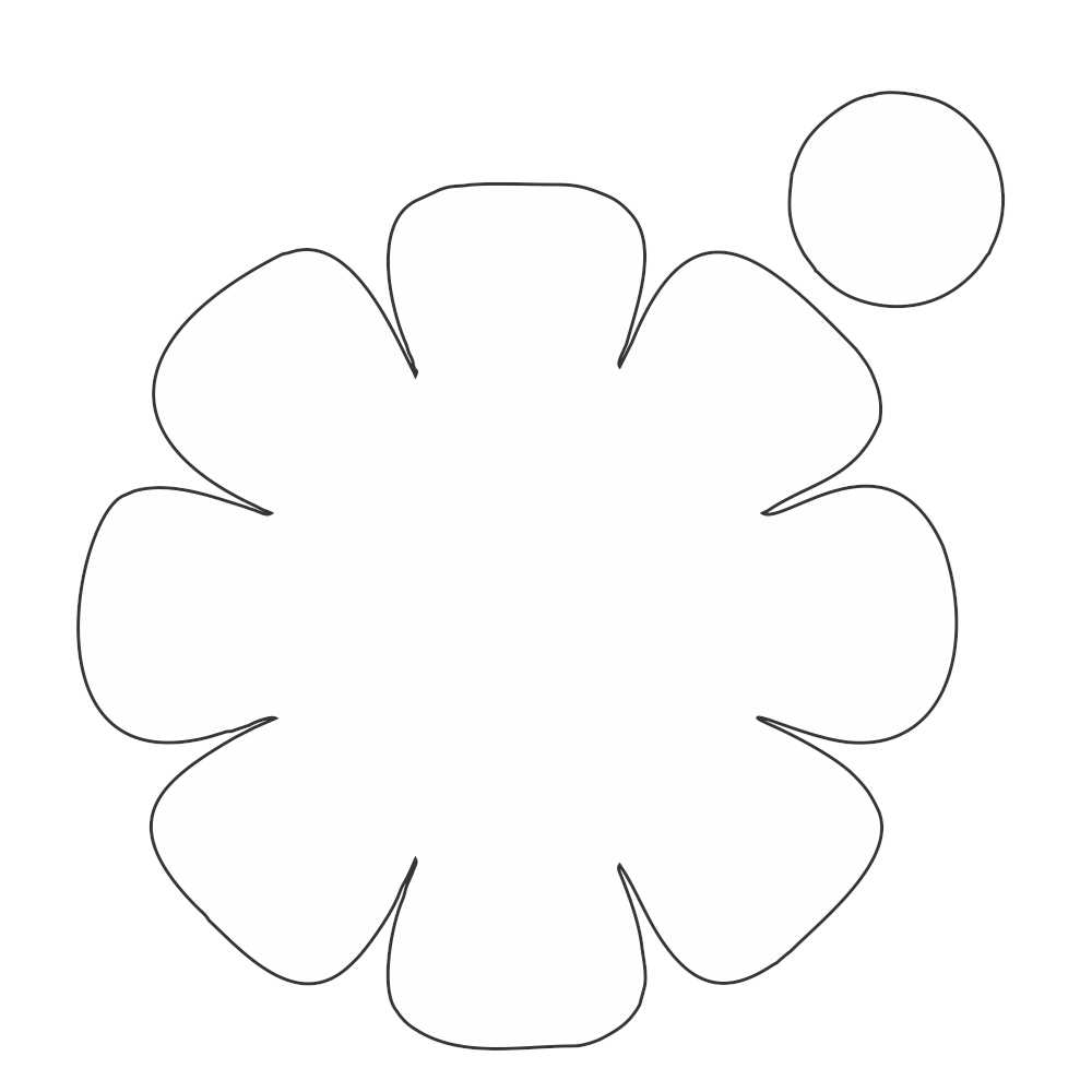 moldes de flores simples