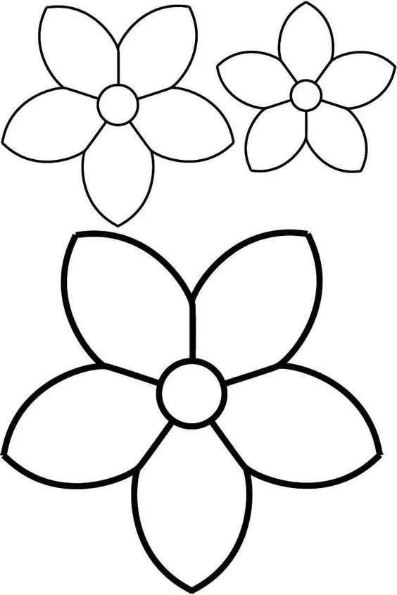 flores em espiral para recortar