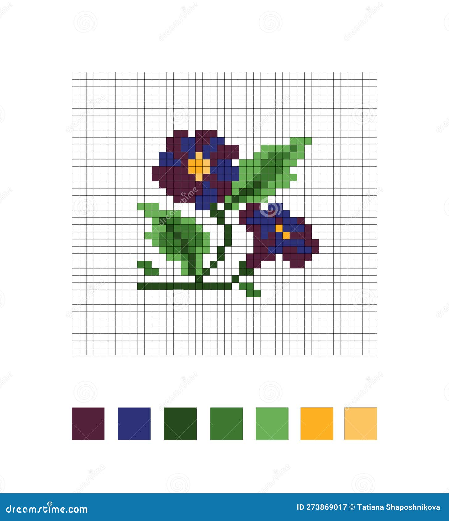 ponto cruz flor tons pastel