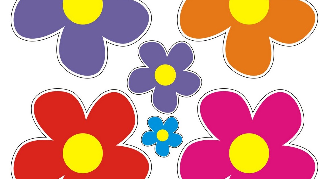 desenhos de flores fáceis para recortar