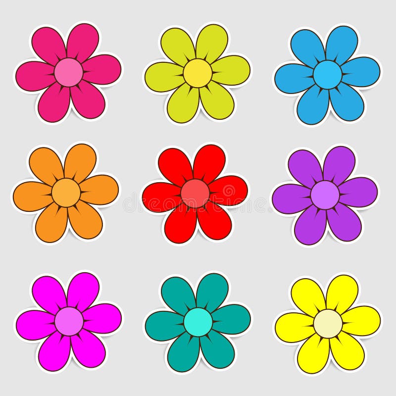 moldes de flores para educação infantil