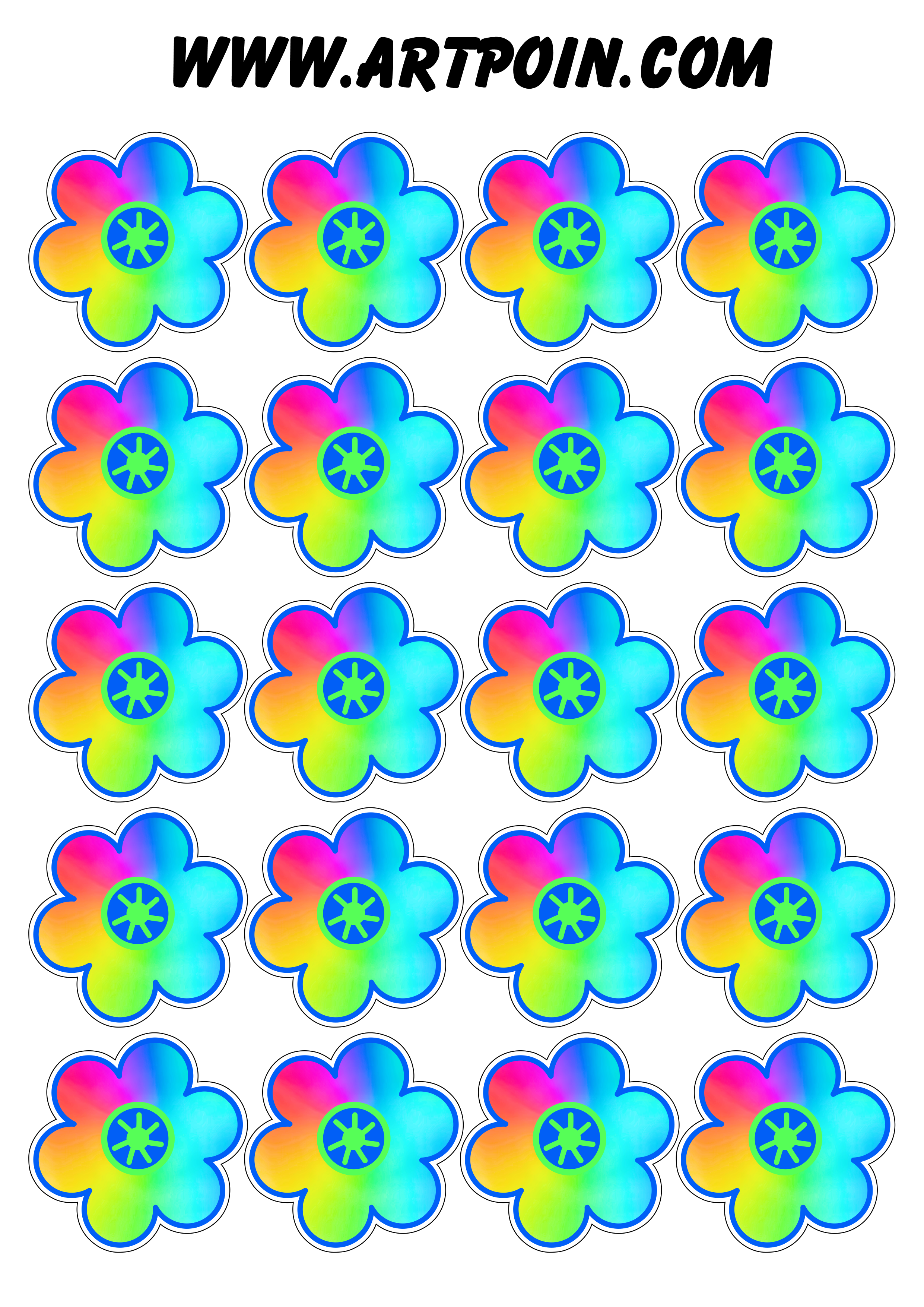 moldes de flores para imprimir e recortar