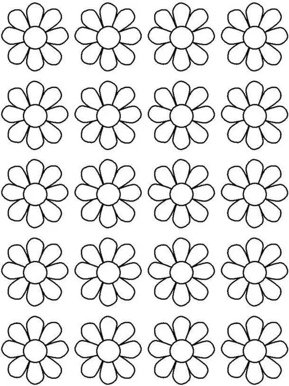flores para decoração de festa para recortar
