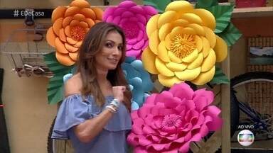 flores de papel decoração