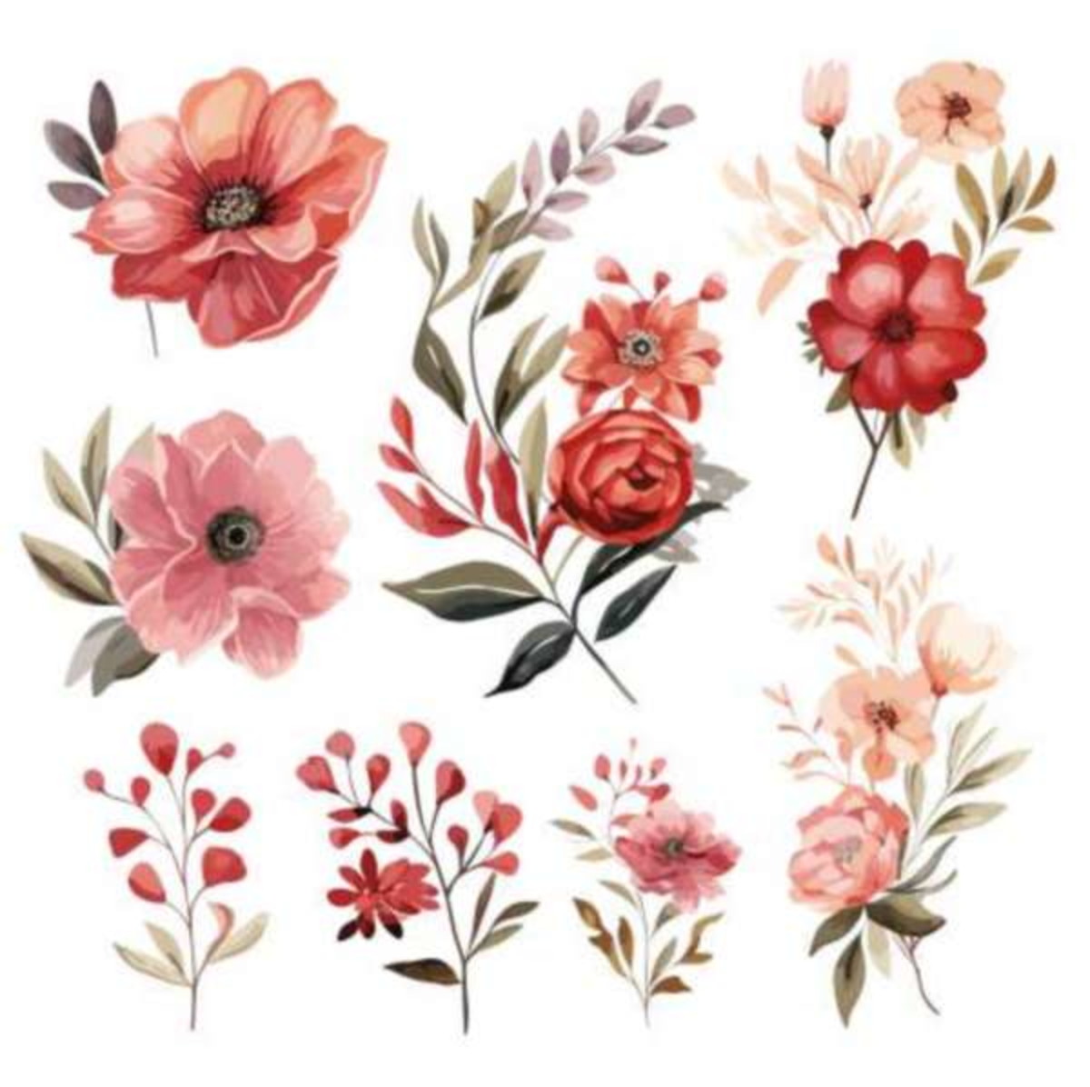 flores para pintura em tecido