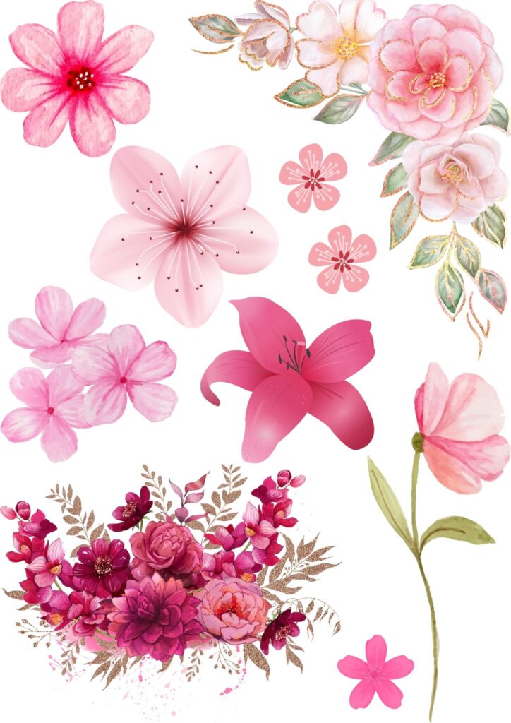 tipos de flores para pintar em tecido