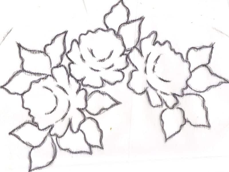pintura em tecido passo a passo flores