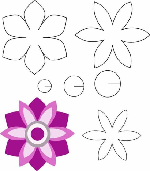 flores para imprimir e recortar grátis