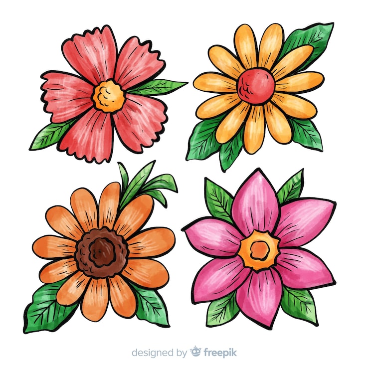 flores para recortar para festas
