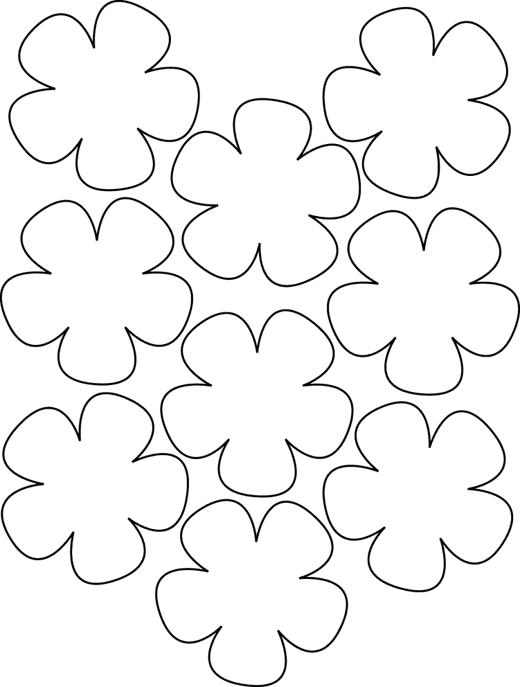 flores para imprimir e colar