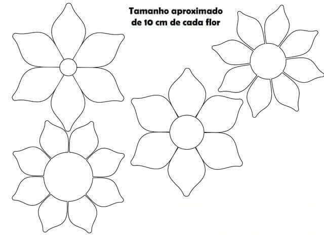 flores para imprimir em tamanho grande