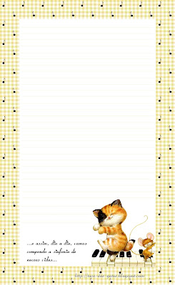 papel de carta com tema de princesa