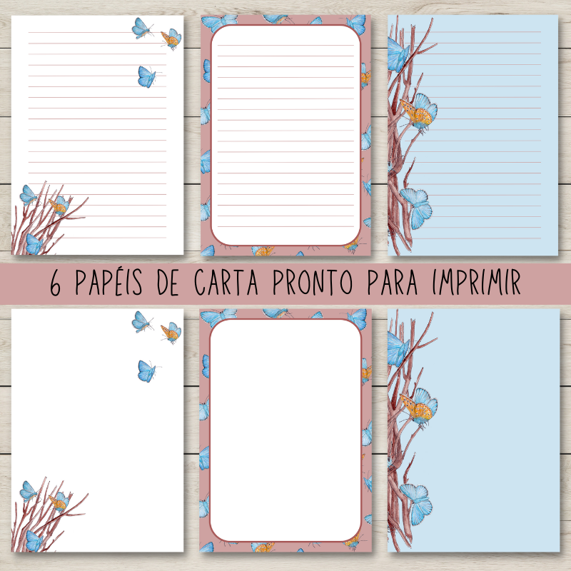 papel de carta para imprimir grátis