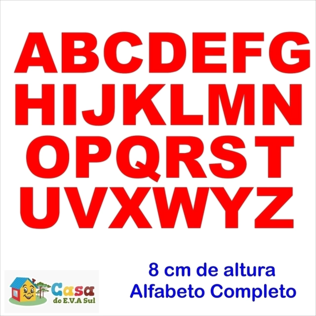 Fontes simples para contorno em EVA
