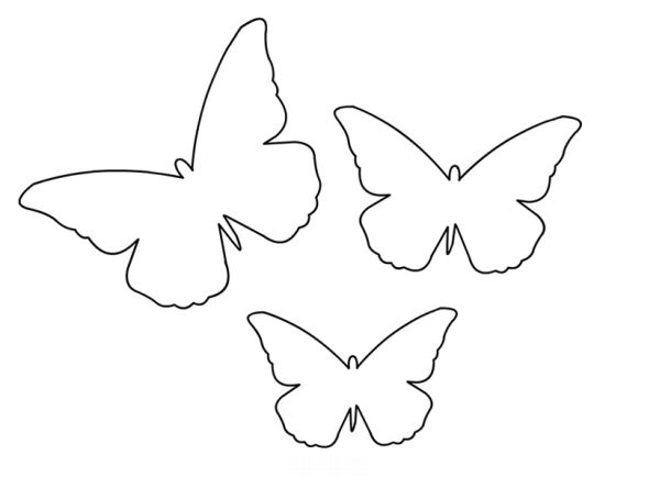 formato de borboleta para recortar