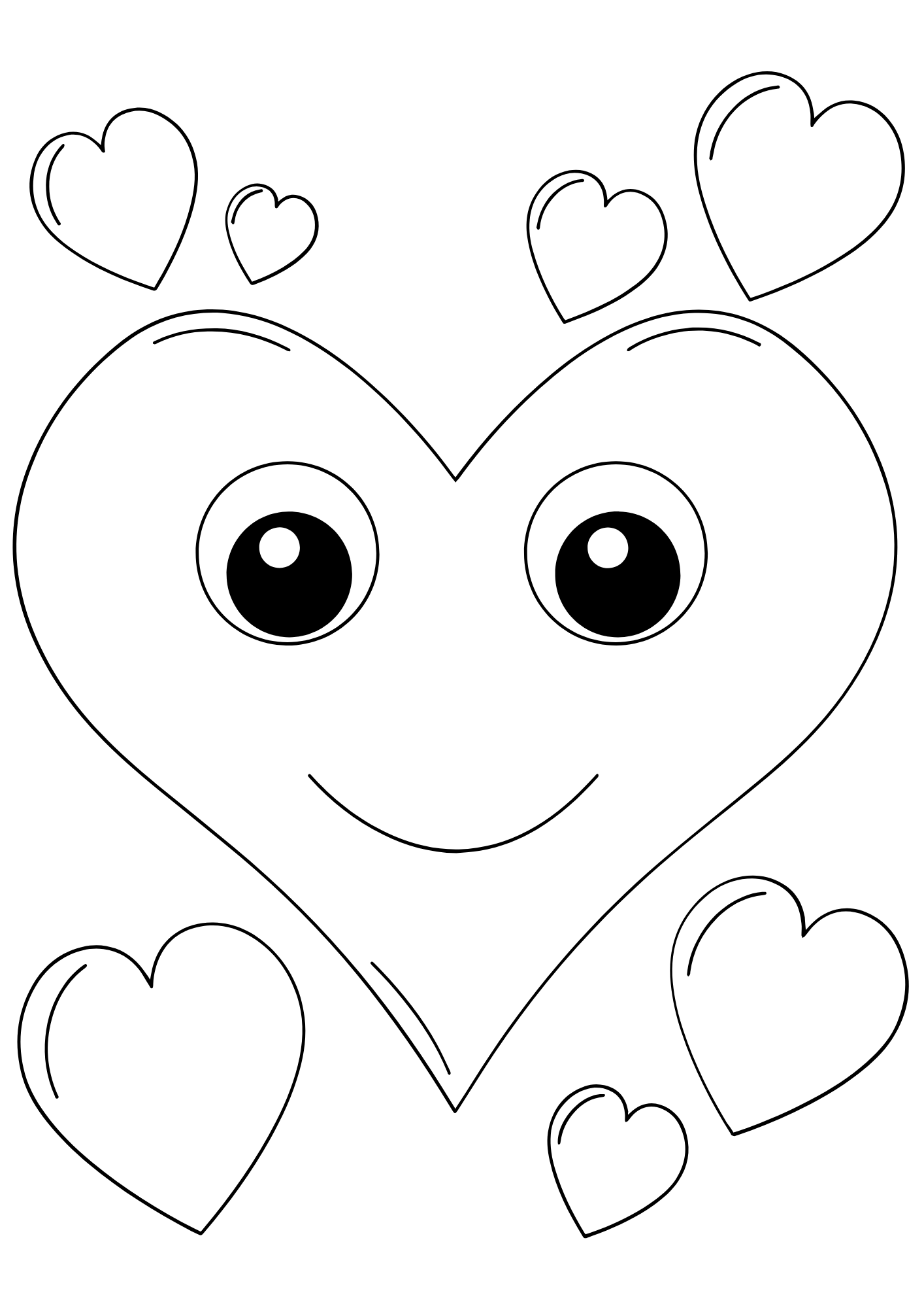 molde coração para imprimir grátis