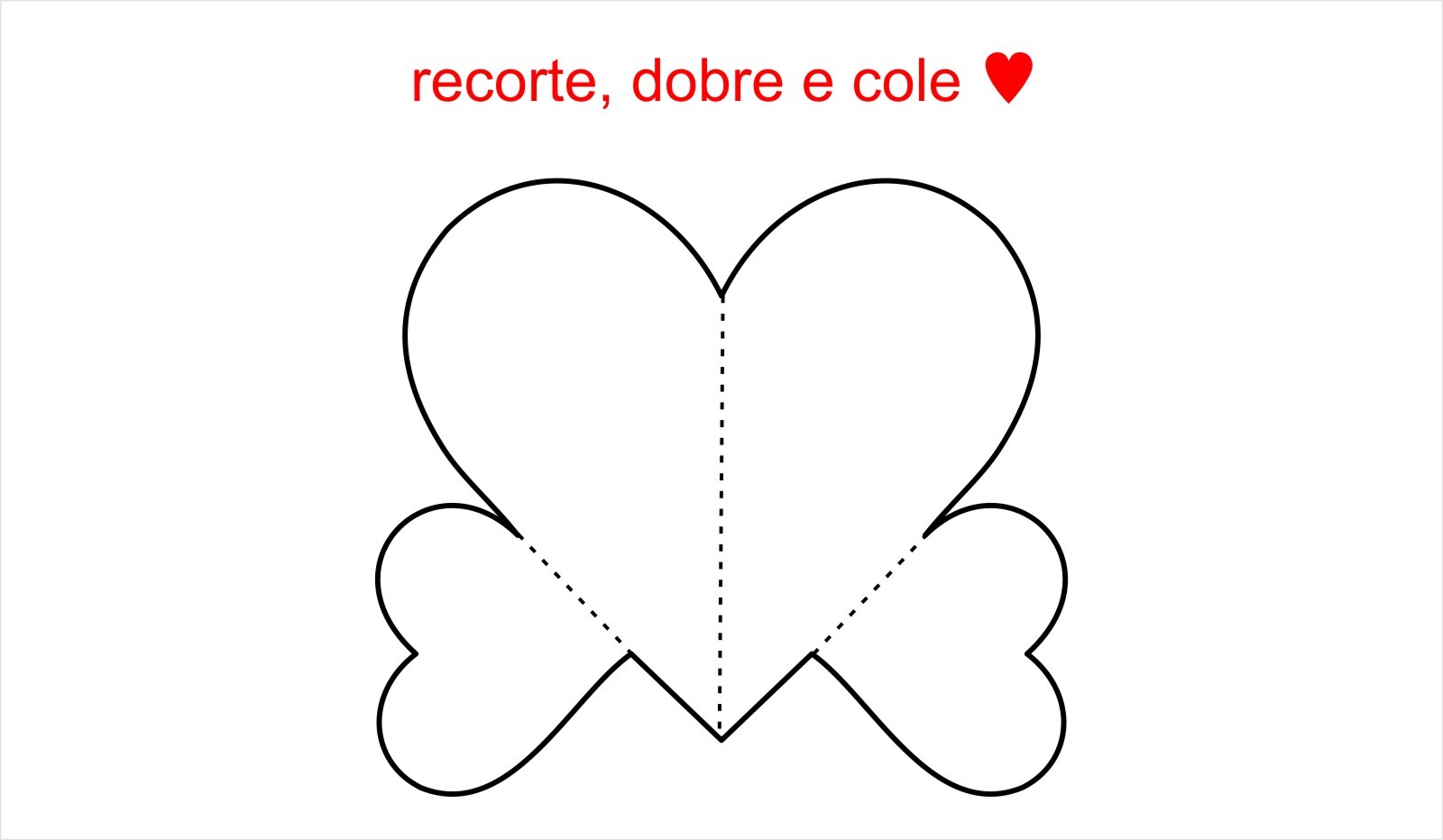 desenho de coração para imprimir