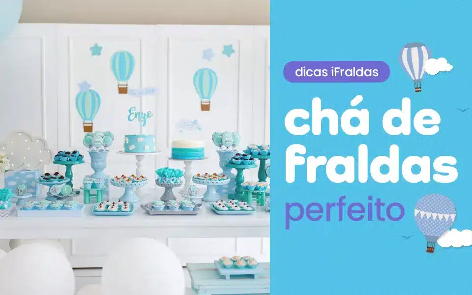 decoração chá de fraldas menina versus menino