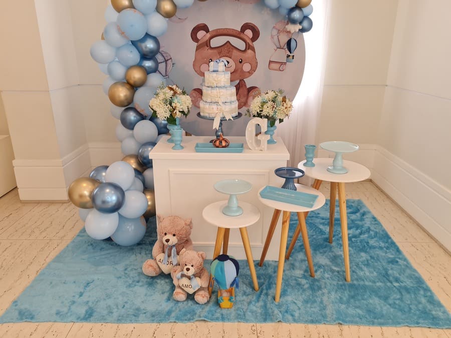 fotos decoração de cha de bebe menino