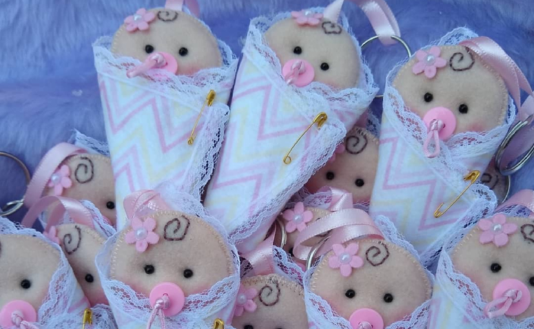 fralda de boca decorada com nome do bebe