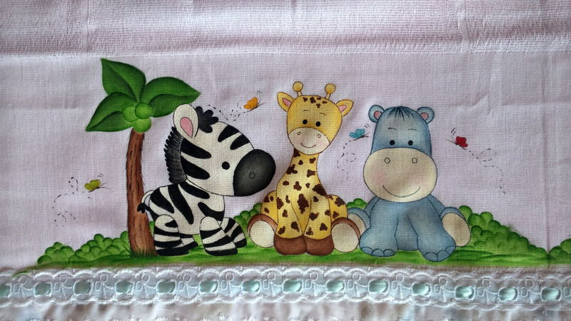 fralda de bebe decorada