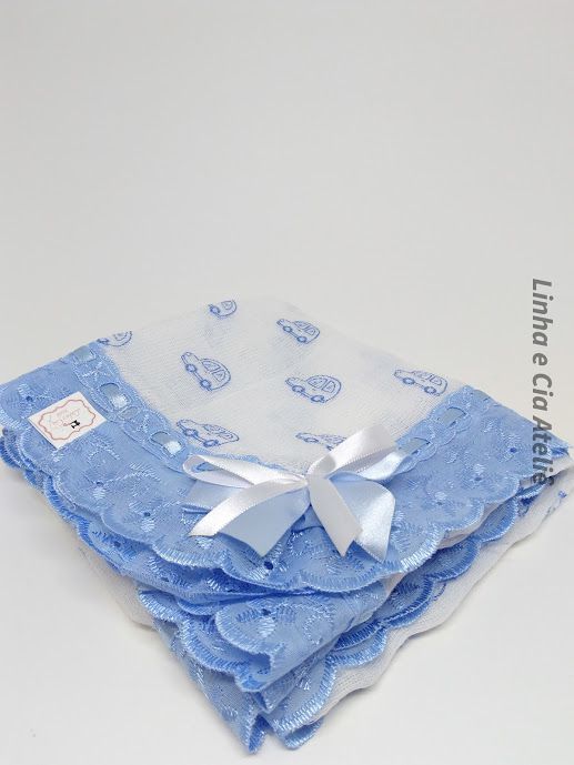 10 Ideias Criativas para Fraldas de Boca com Fita de Cetim