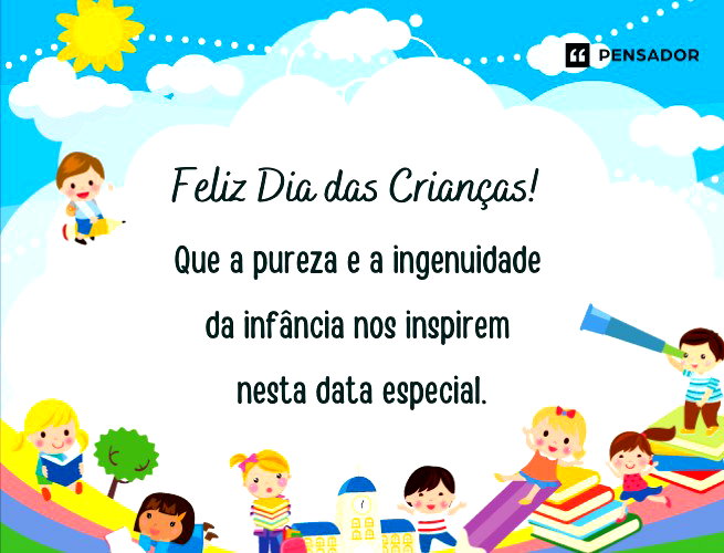 frases dia das crianças para fotos