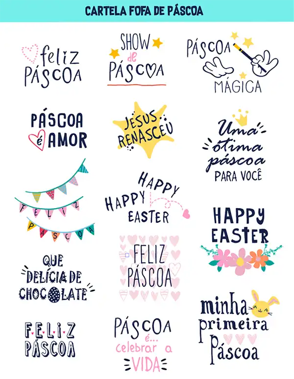 mensagens de feliz páscoa para imprimir