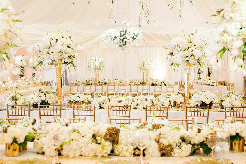 fundo de casamento dourado