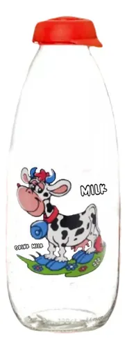 garrafa de vidro de leite