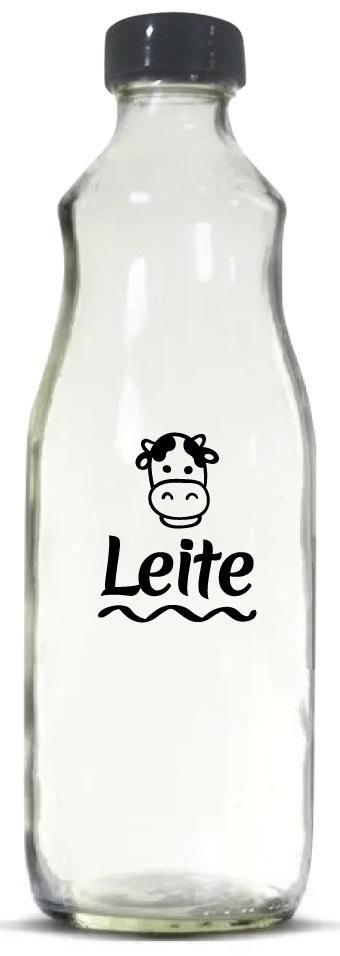 garrafa de vidro de leite