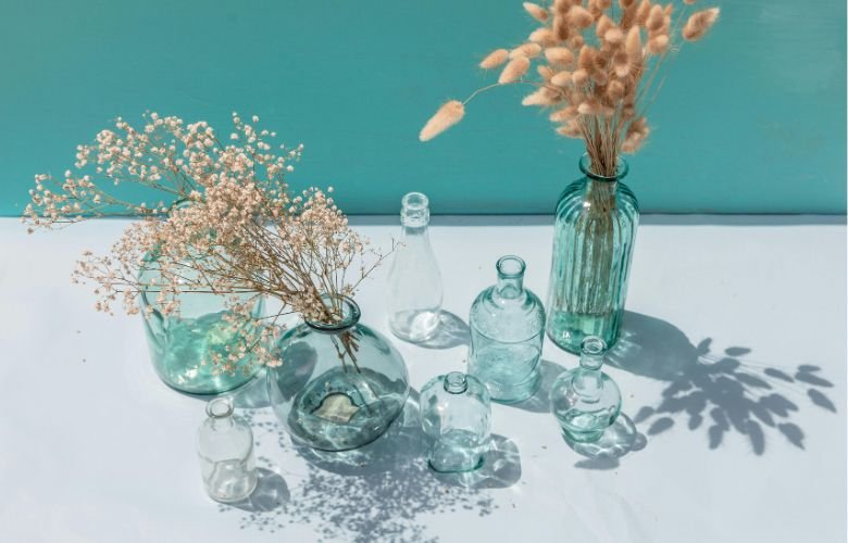 garrafa decorada rustica centro de mesa casamento