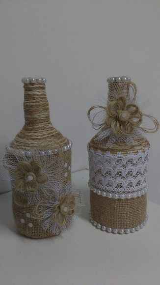 como evitar descolar barbante garrafa decorada