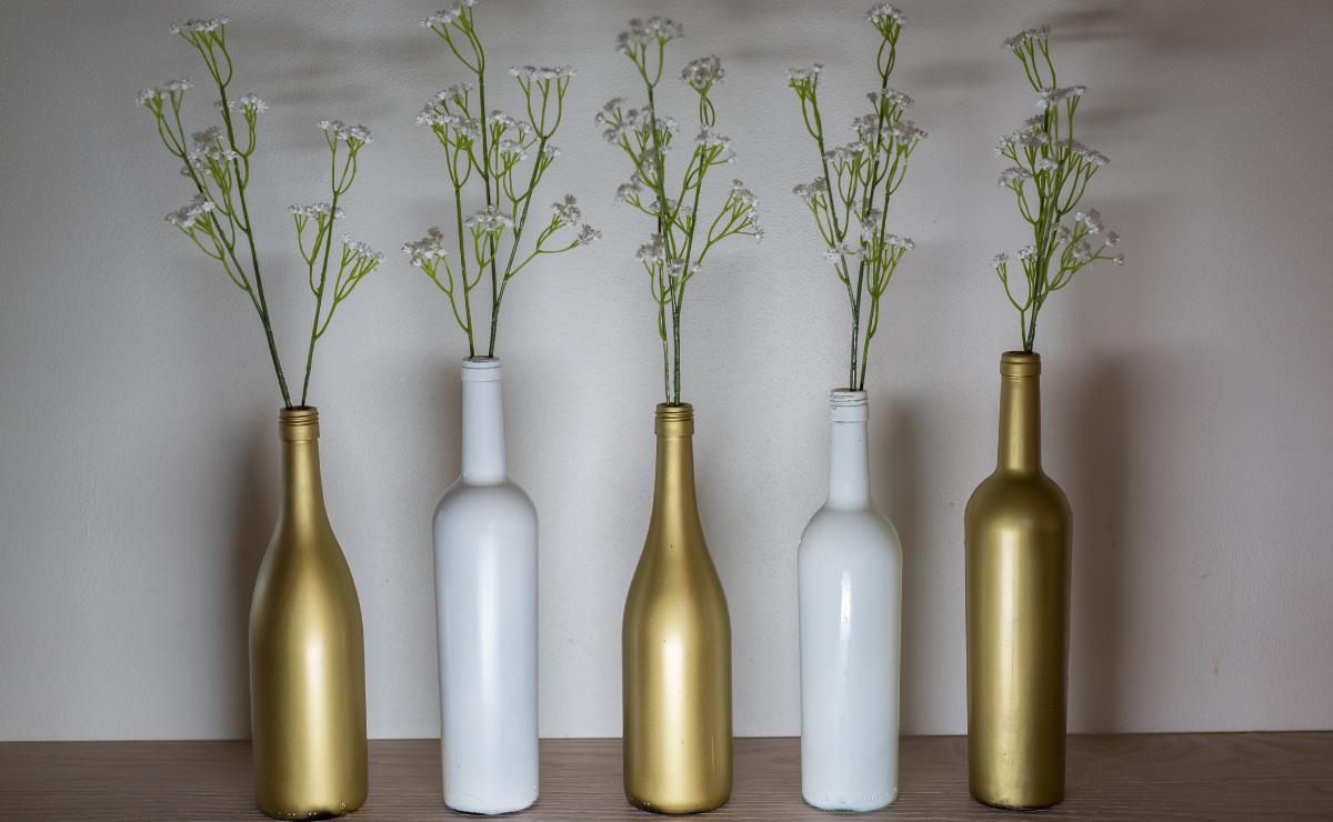 garrafinhas para decoração de mesa