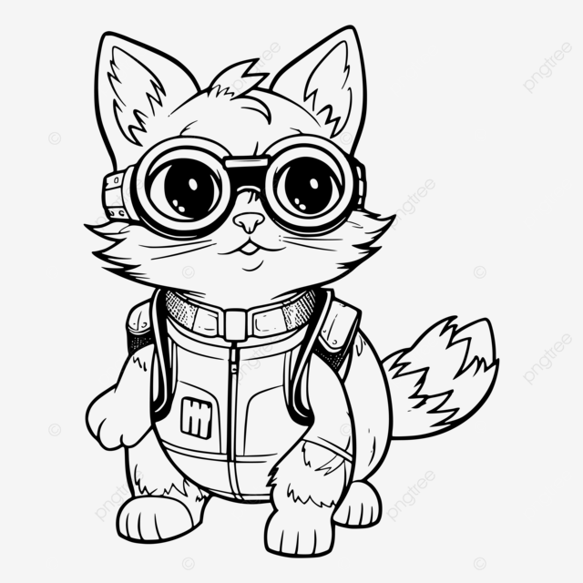 melhores desenhos gato galactico para colorir