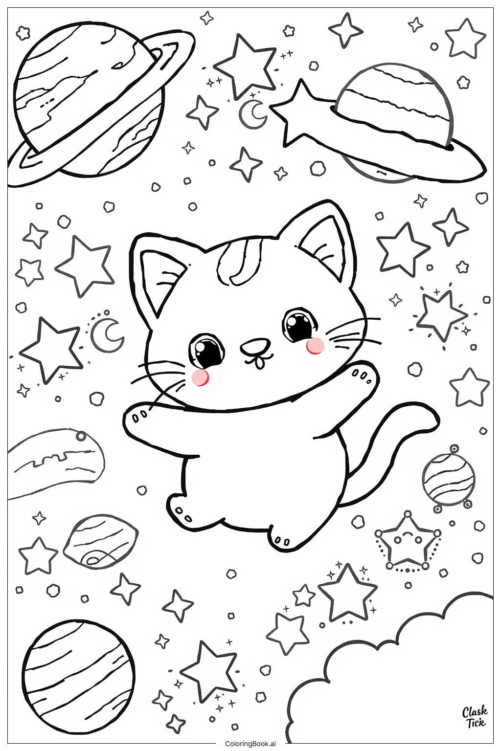 livro de colorir gato galactico vs desenhos online