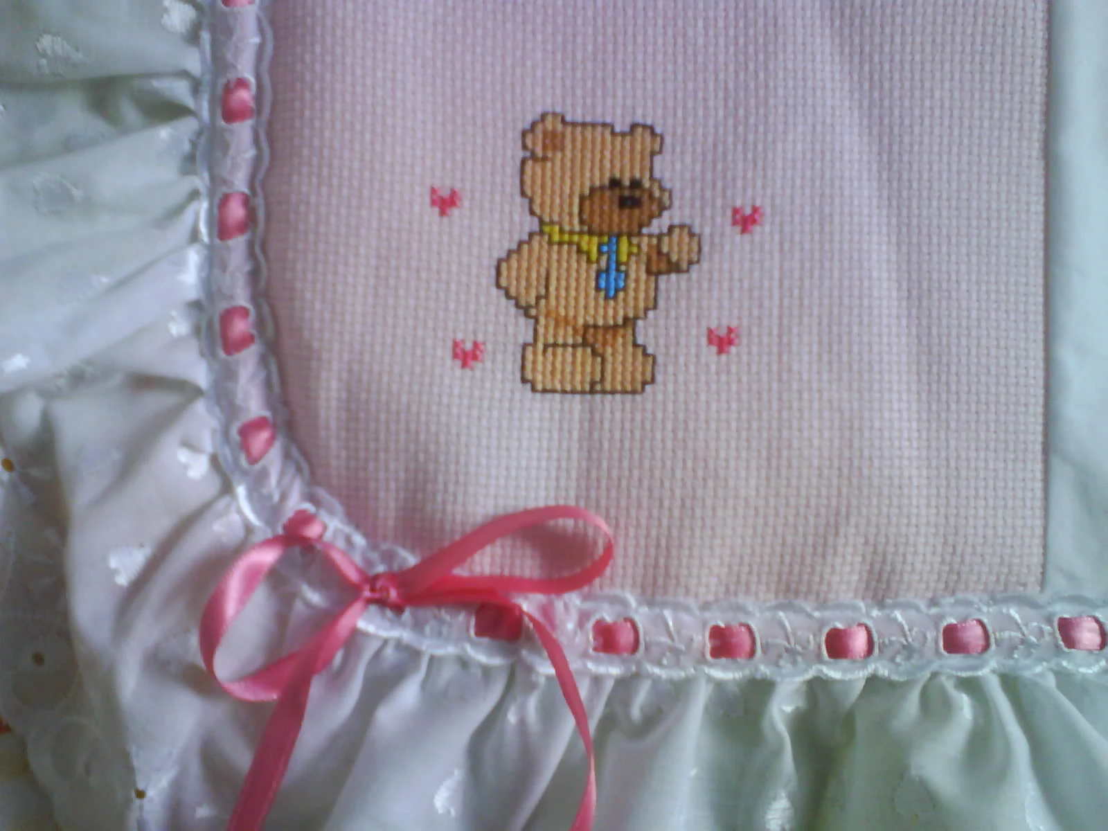 gráfico ponto cruz urso manta bebê grátis