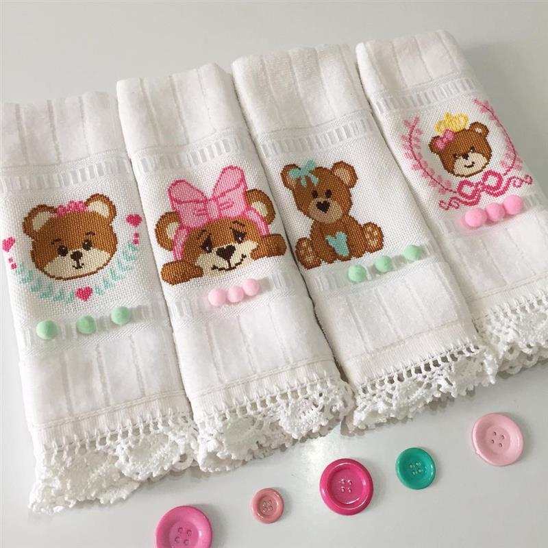 ponto cruz tema fundo do mar manta bebê