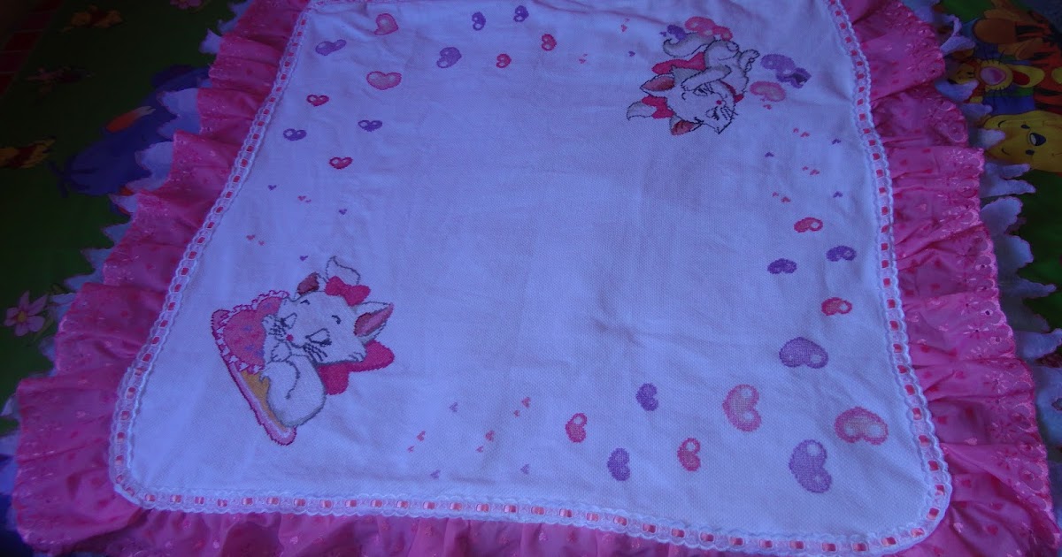 ponto cruz para enxoval de bebê grátis