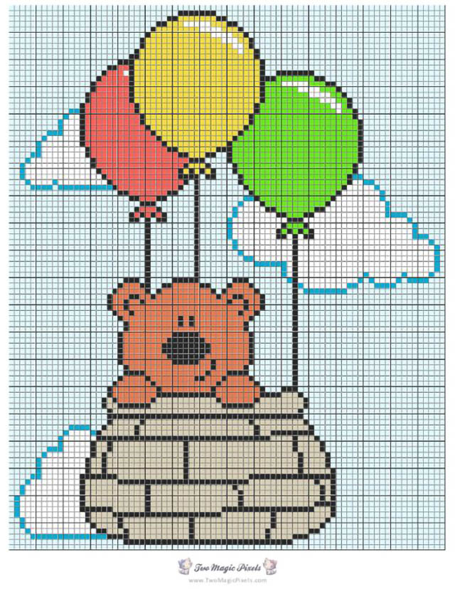 gráficos ponto cruz personagens infantis