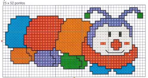 grafico ponto cruz princesas infantil